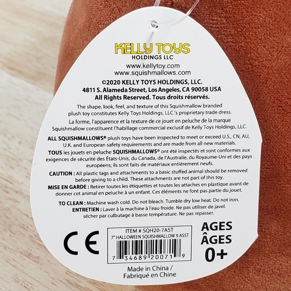 Squishmallow Wade the Werewolf 7" UltraSoft Stuffed Halloween Kids Toy Plush NWT - Picture 8 of 8